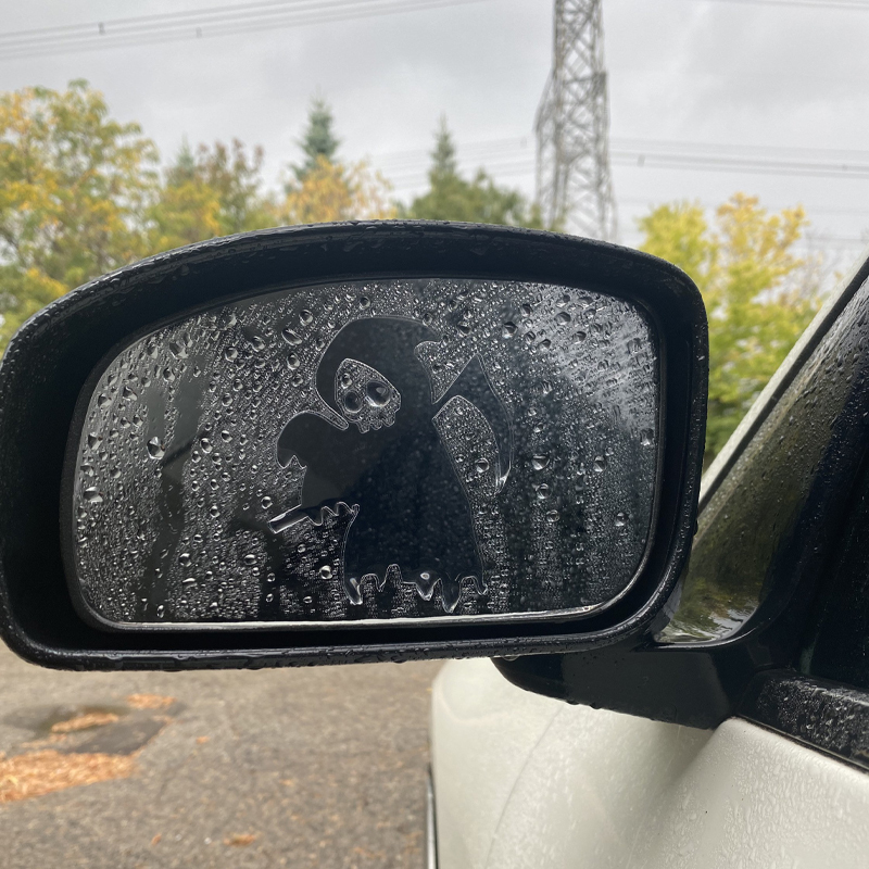 Grim Reaper Mirror Peeker Car Decals