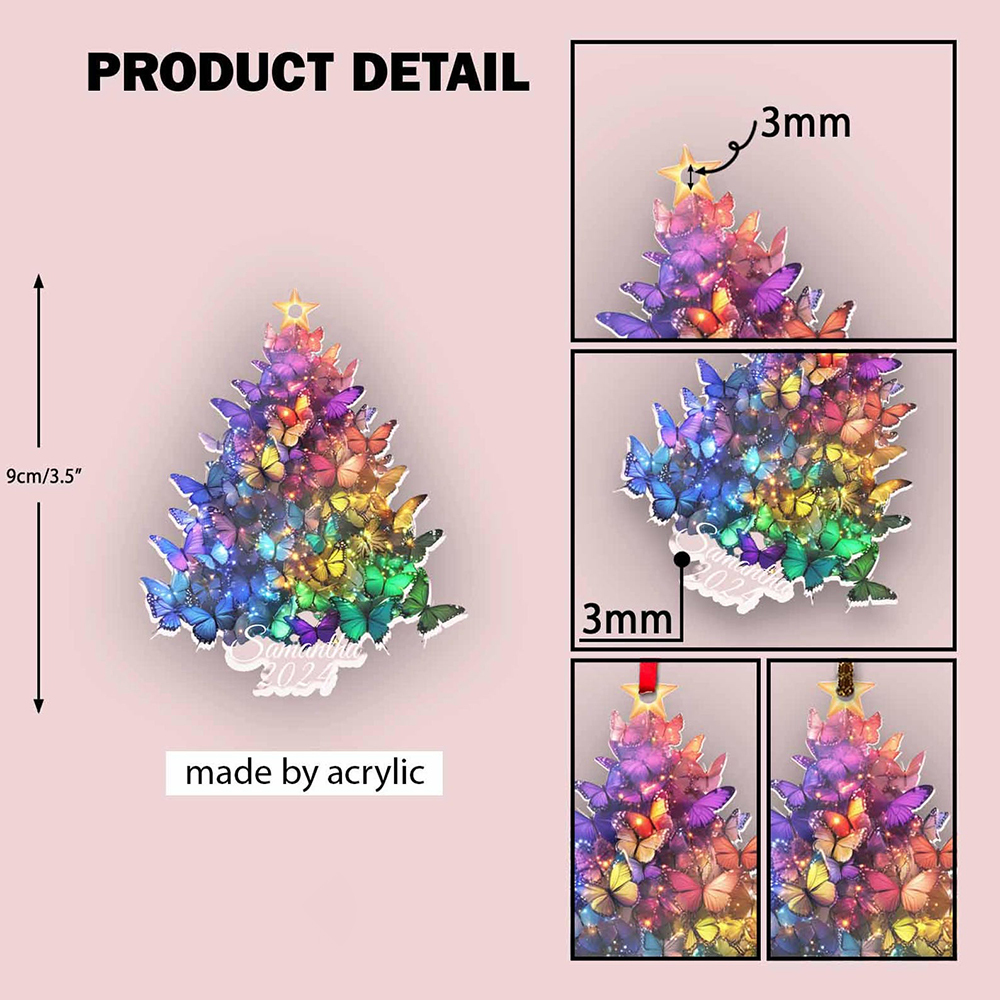 Butterfly Christmas Tree Ornament