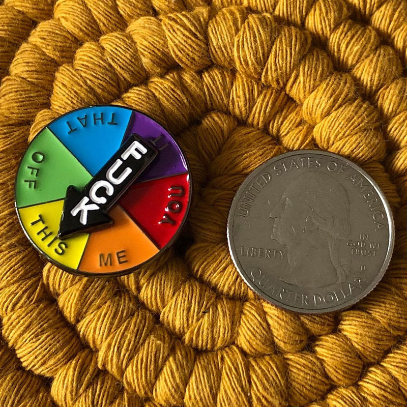 The Original F*ck SPINNING Enamel Pin