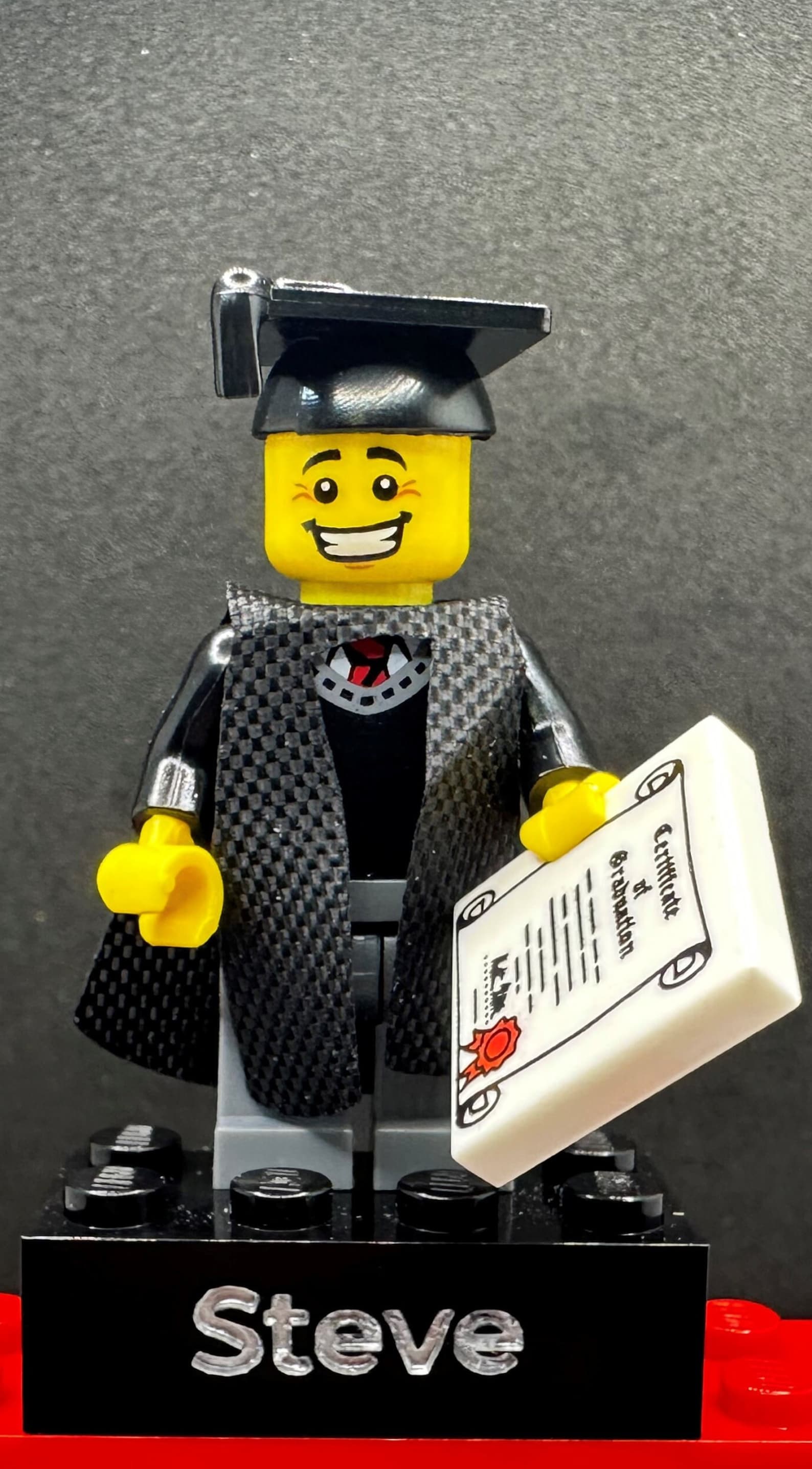 Personalized Graduation Building Block Minifigure