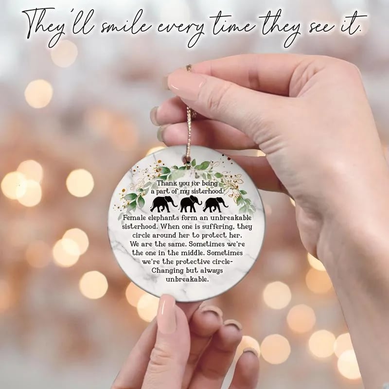 🔥Last Day 50% OFF -🎁🐘Elephant Friendship Ornament