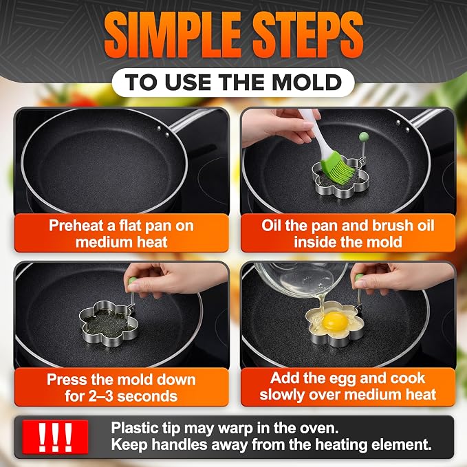 Stainless Steel Egg & Pancake Mold