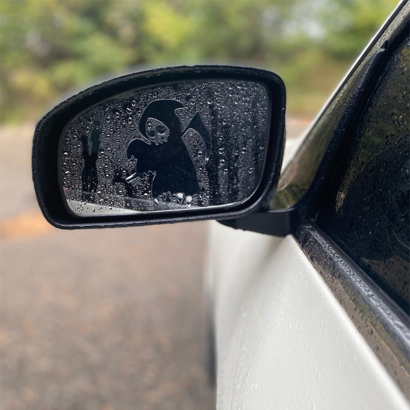 Grim Reaper Mirror Peeker Car Decals