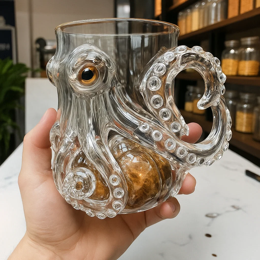 Octopus Glass Mug