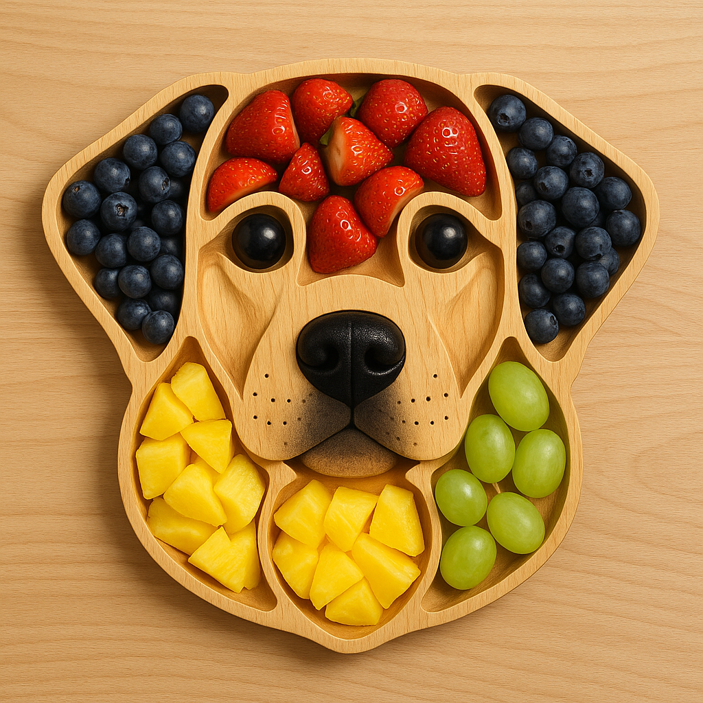 Dog Face Shaped Charcuterie Platter