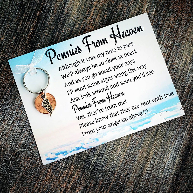Pennies From Heaven Keychain Gift