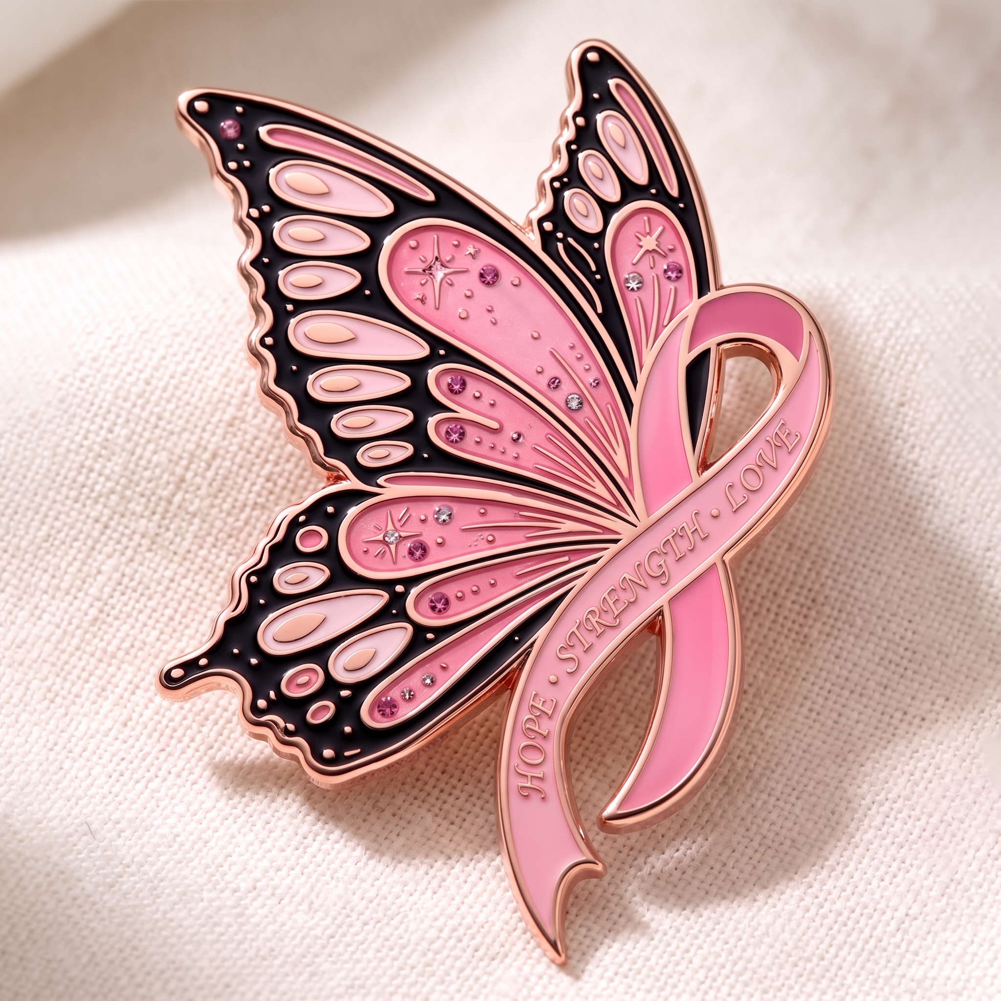 Butterfly of Hope Awareness Pin – Limited Edition Breast Cancer Keepsake