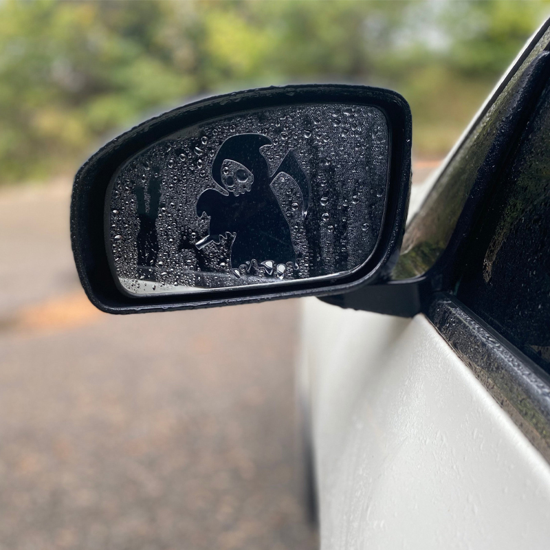 Grim Reaper Mirror Peeker Car Decals