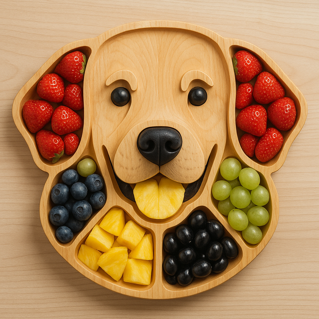 Dog Face Shaped Charcuterie Platter