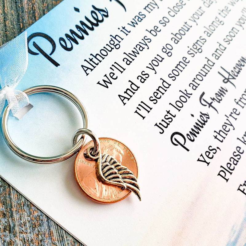 Pennies From Heaven Keychain Gift
