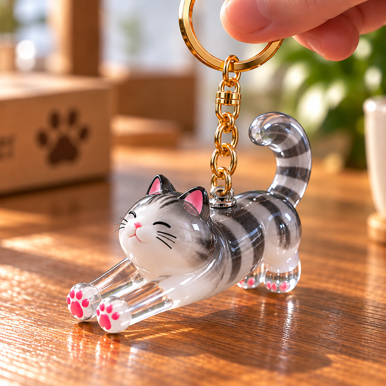 🐱 DIY Cat Fur Keepsake Keychain