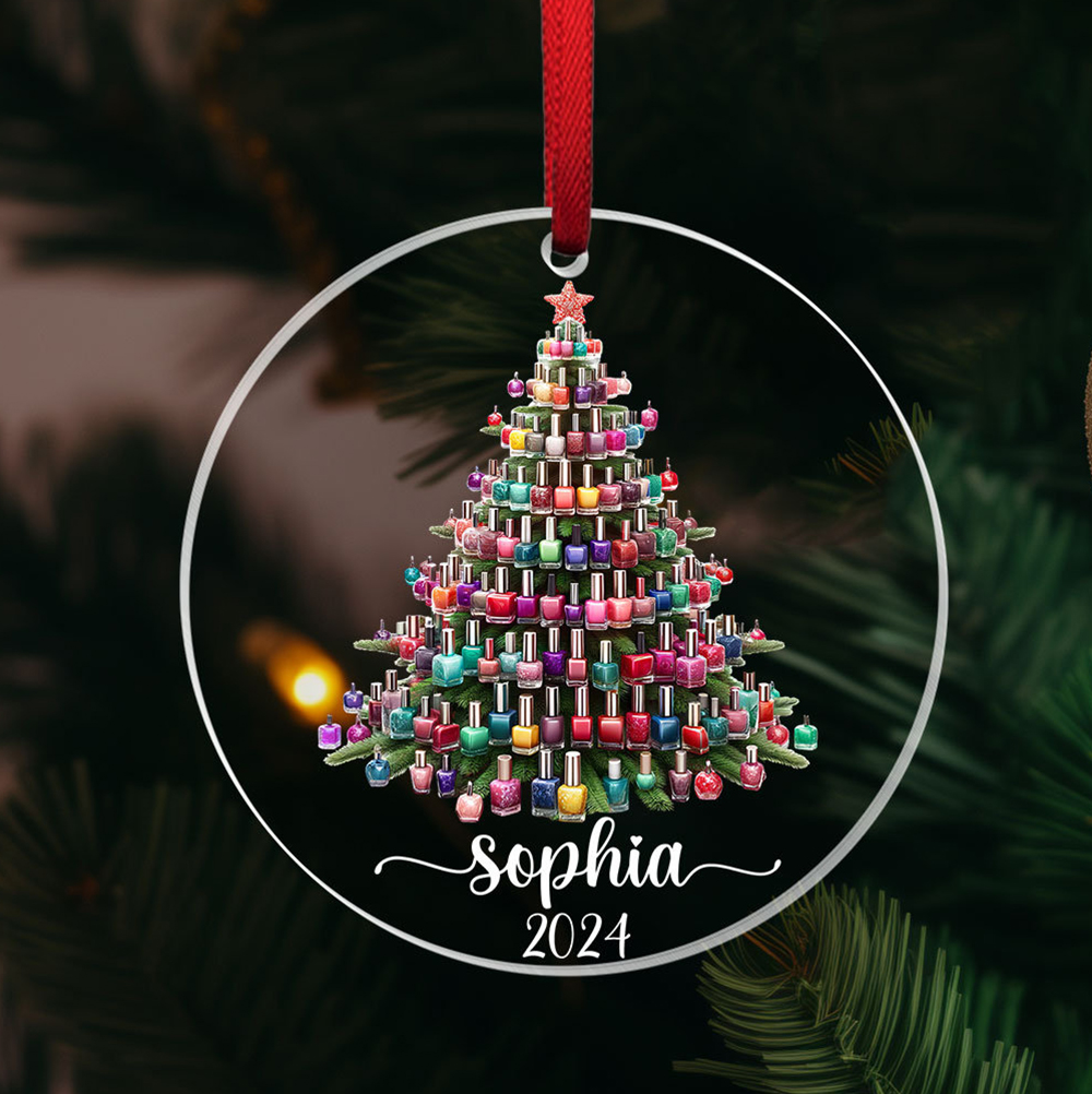 Personalized Nail Artist Acrylic Ornament