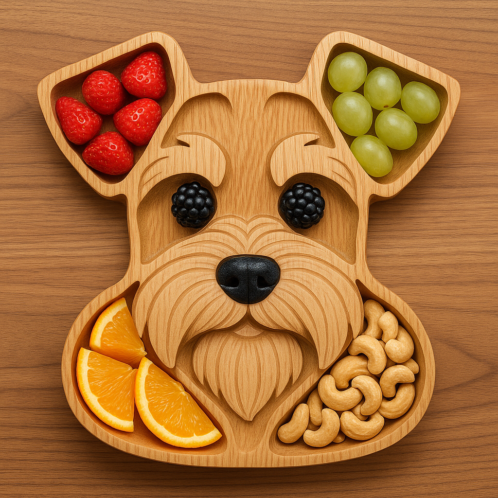 Dog Face Shaped Charcuterie Platter