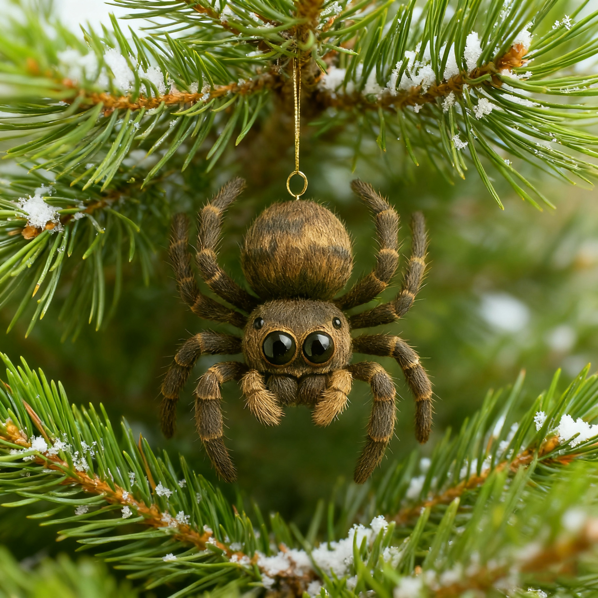Christmas Jumping Spider Ornament