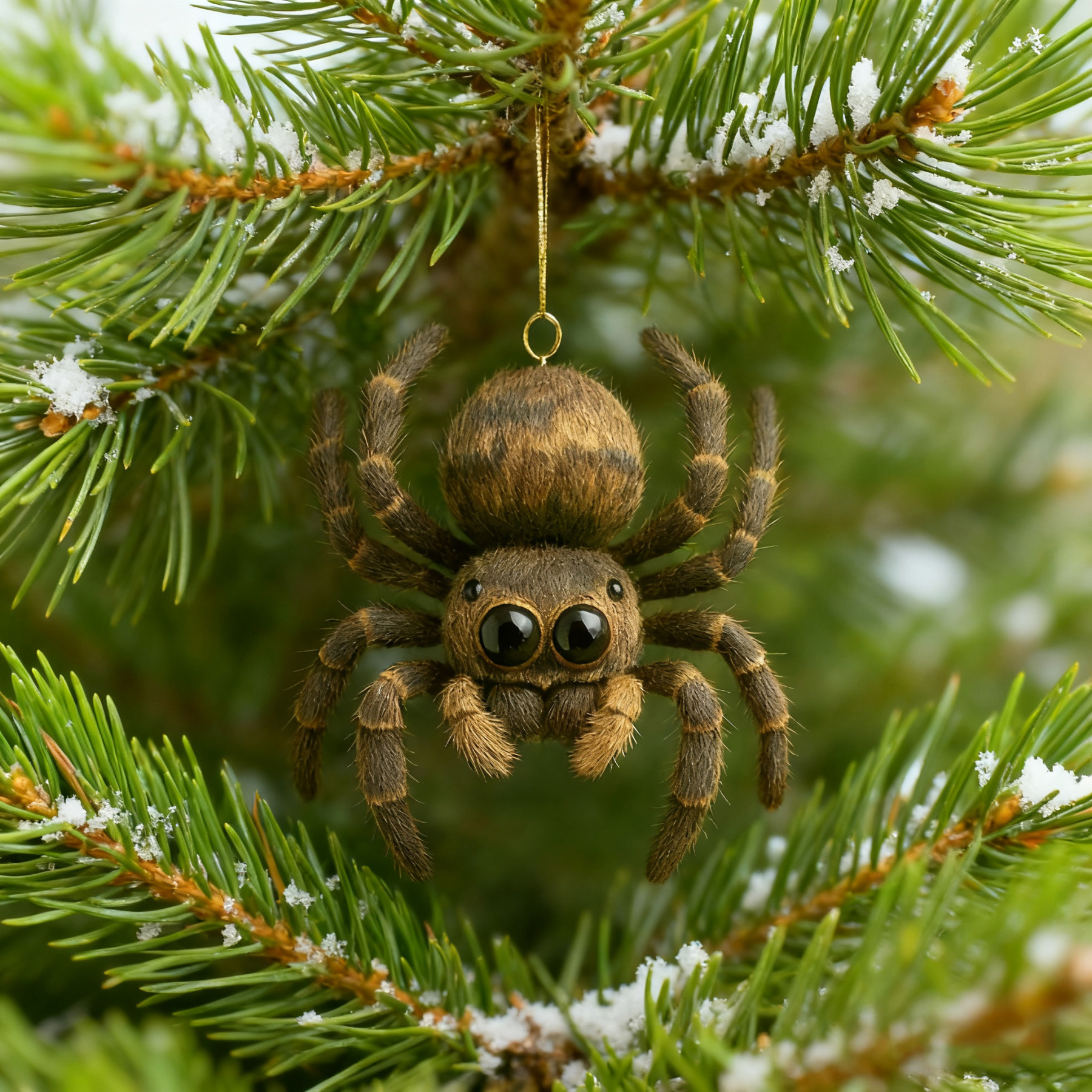 Christmas Jumping Spider Ornament