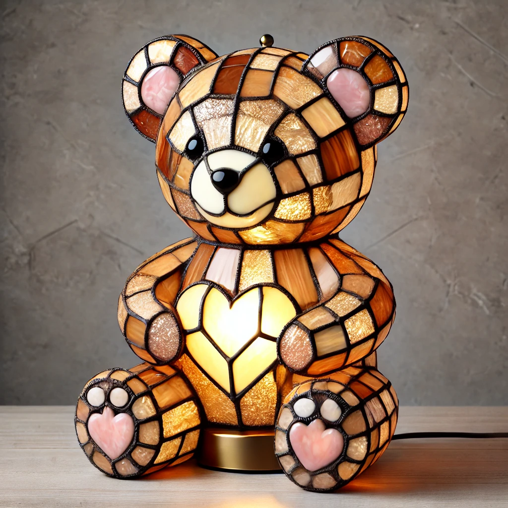 Stained Glass Owl Lamp
