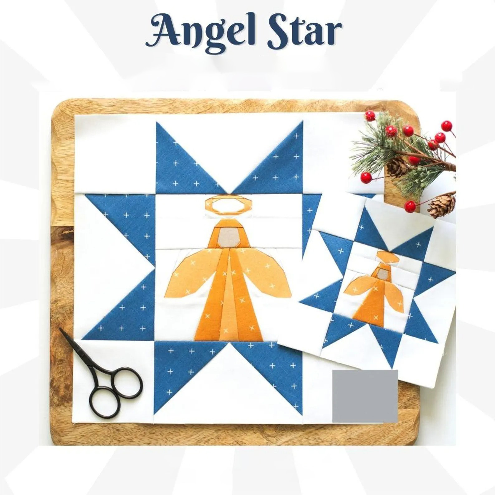 Nativity Star Quilt Block DIY Kit – 6-Block Fabric Bundle (Make Your Own)