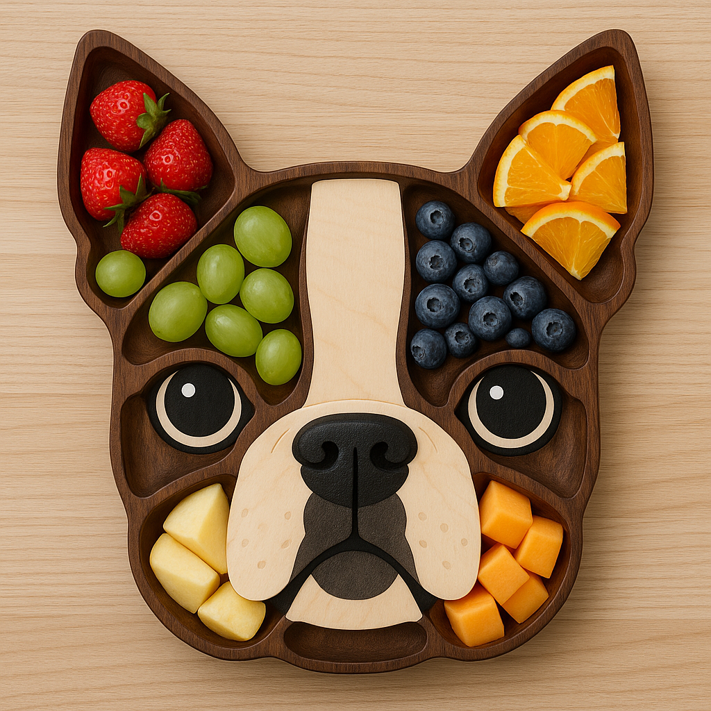 Dog Face Shaped Charcuterie Platter