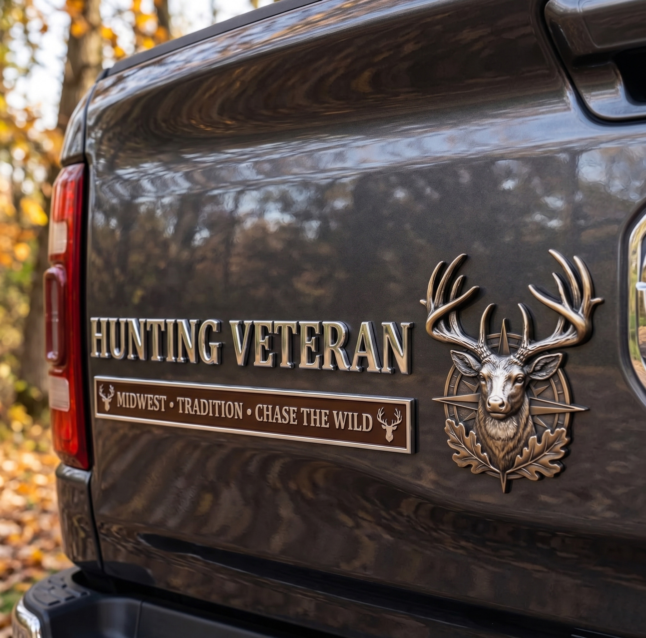 Hunting Veteran Tailgate Emblem