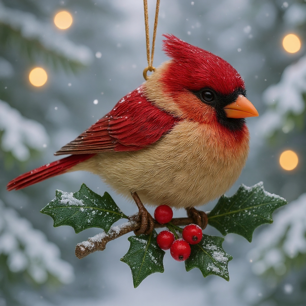 Cardinal Christmas Ornament