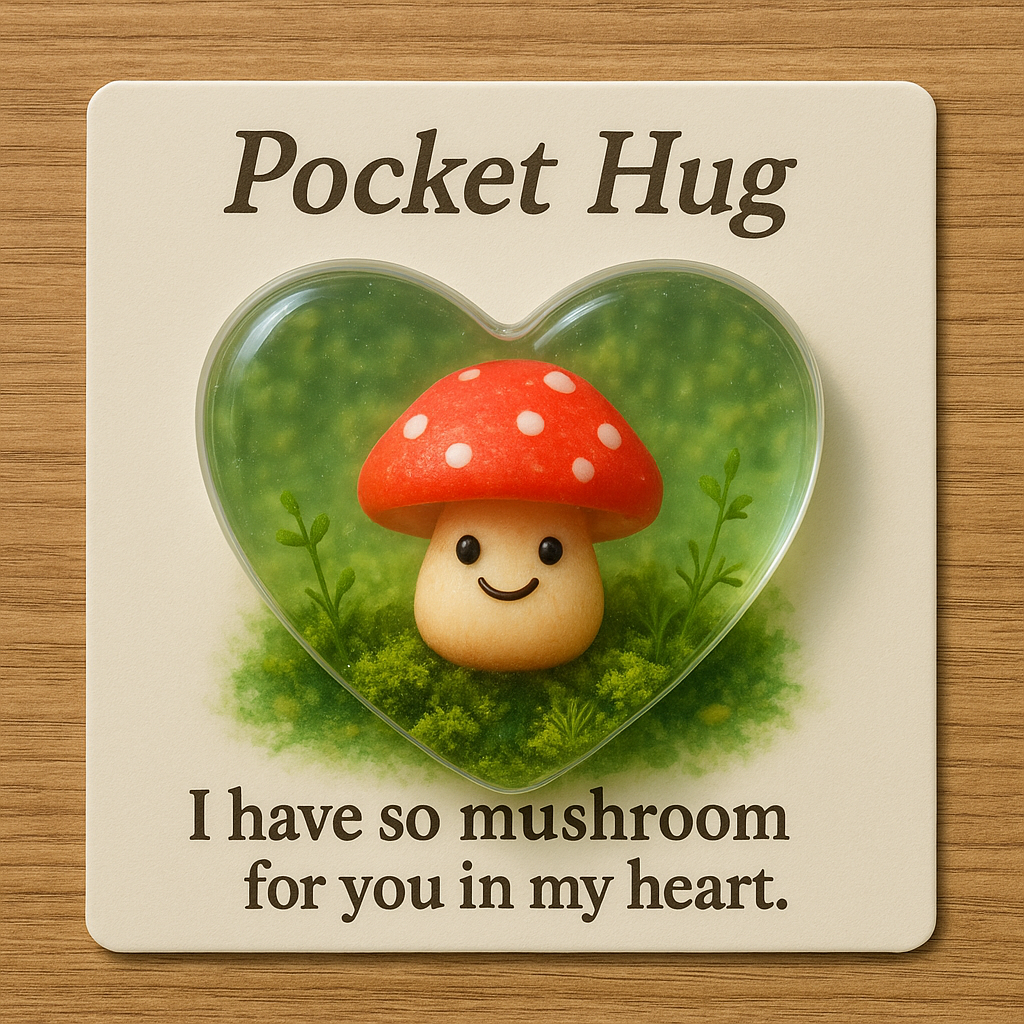 Mushroom Pocket Hug