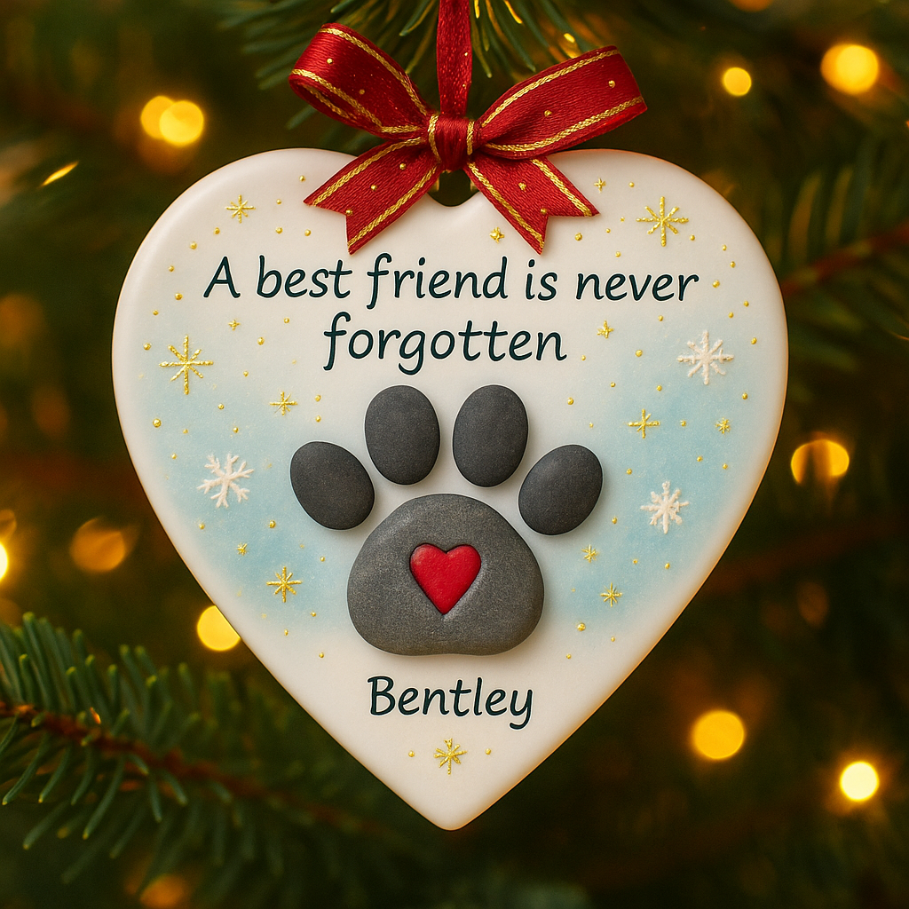 Heart-Shaped Pet Memorial Ornament