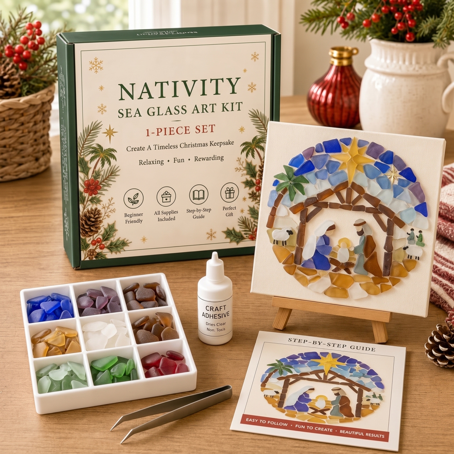 Nativity Sea Glass Art Kit