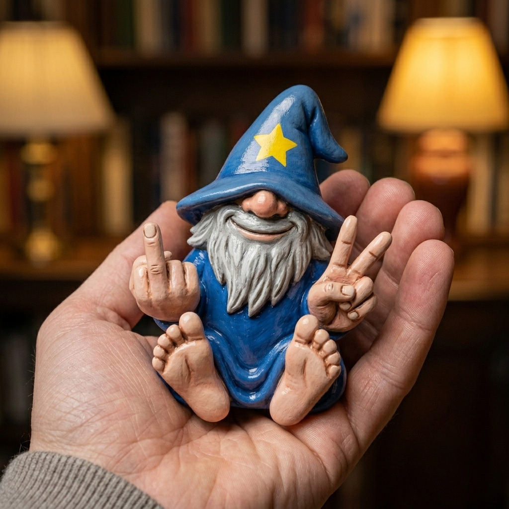 Sassy Wizard Gnome Figurine 