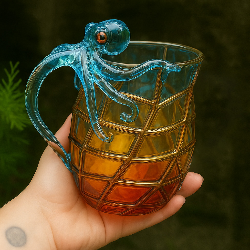Painted Octopus Mug