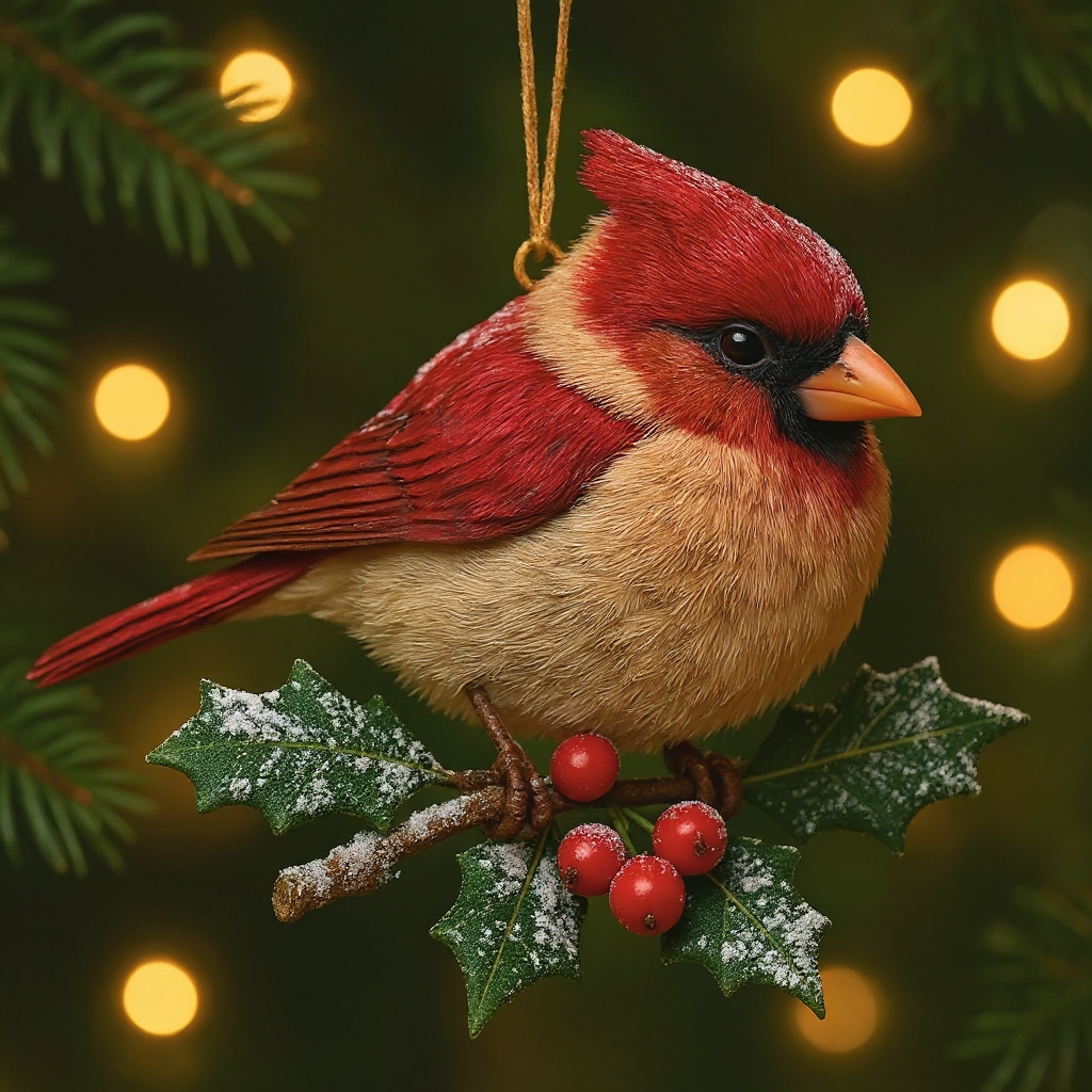Cardinal Christmas Ornament
