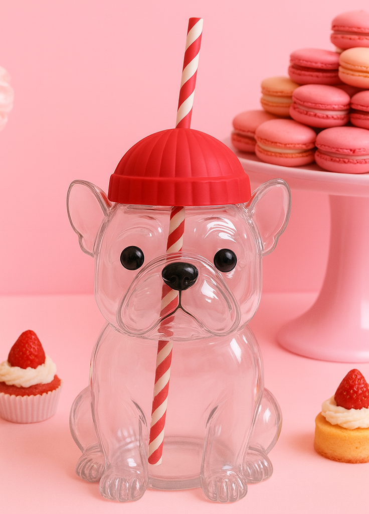  French Bulldog Glass Cup