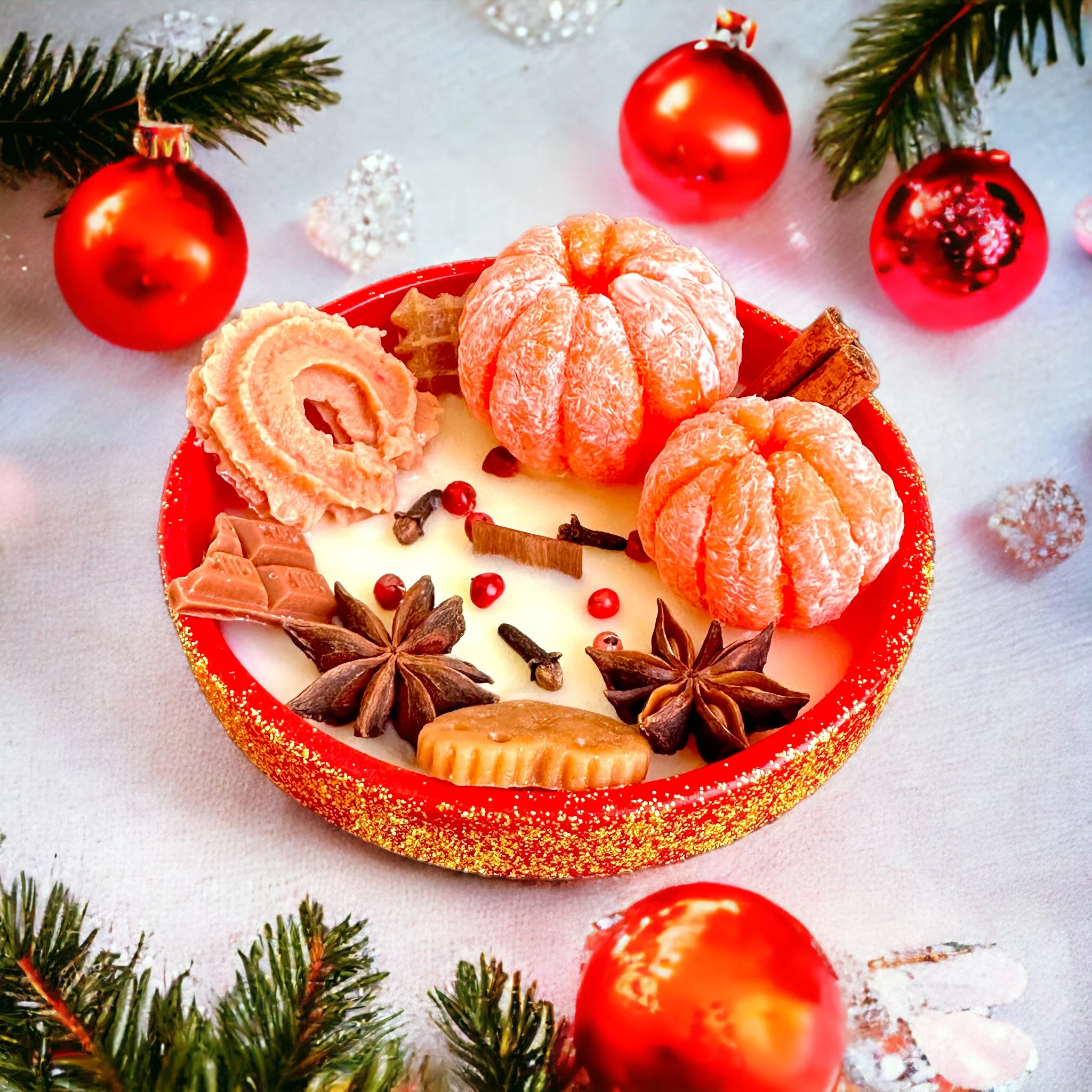 Luxury Christmas Spice Tangerine Candle