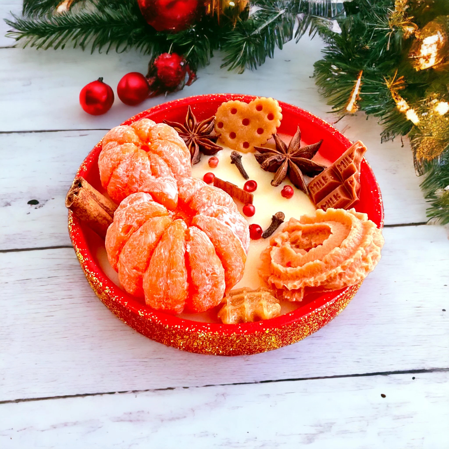 Luxury Christmas Spice Tangerine Candle