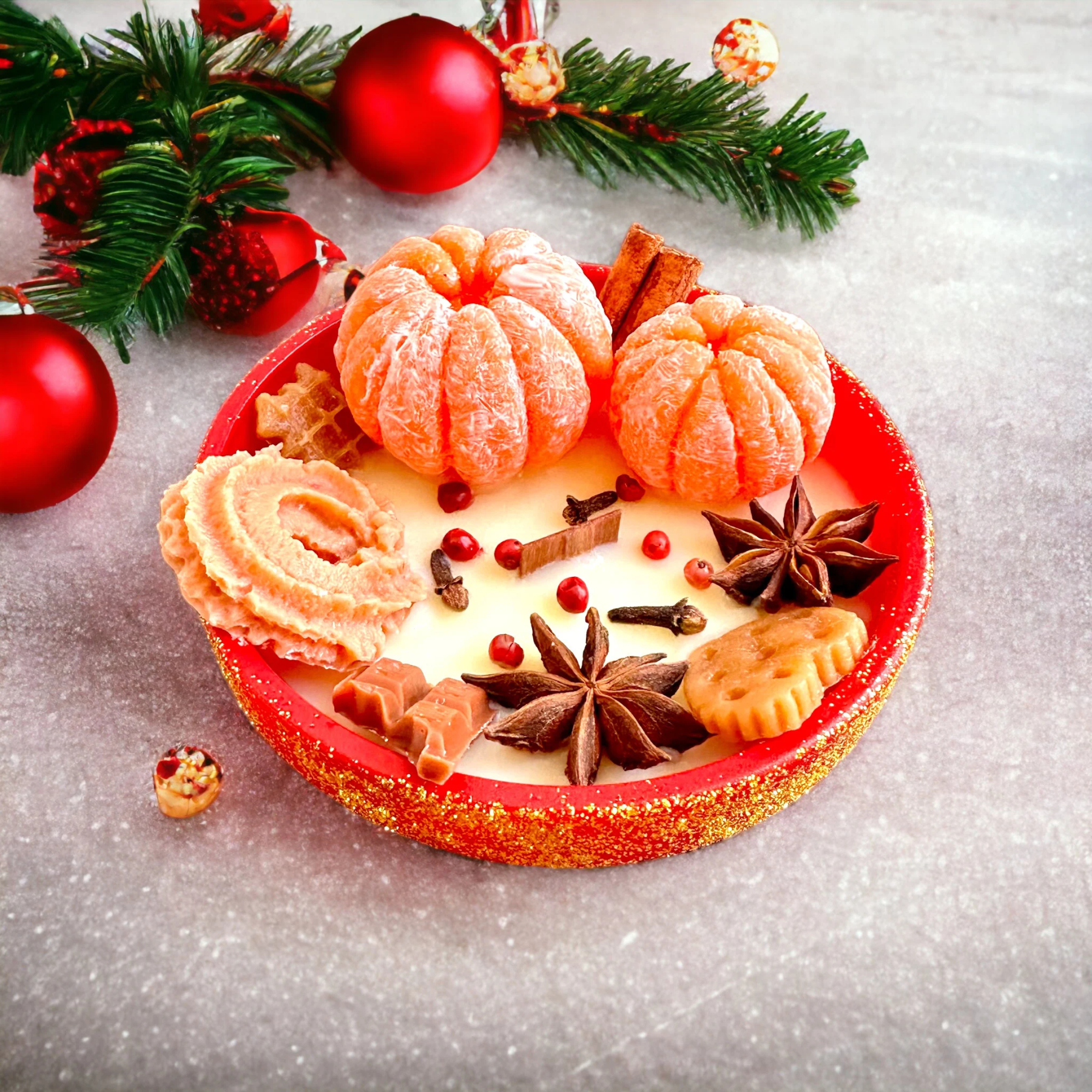 Luxury Christmas Spice Tangerine Candle