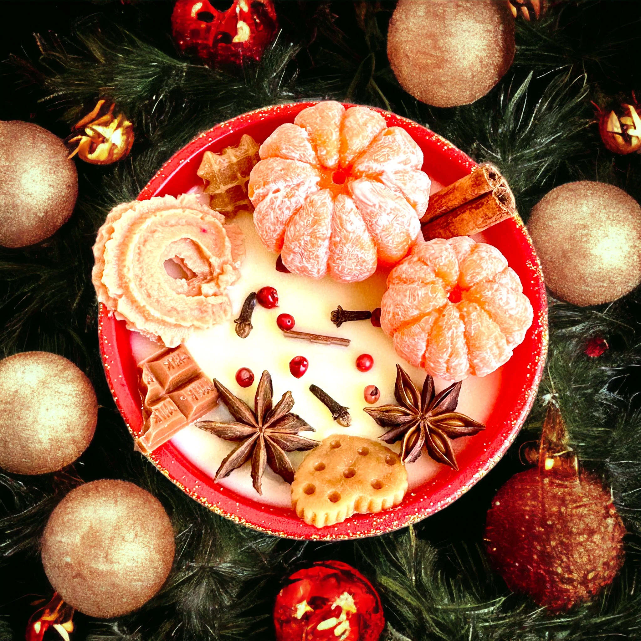 Luxury Christmas Spice Tangerine Candle