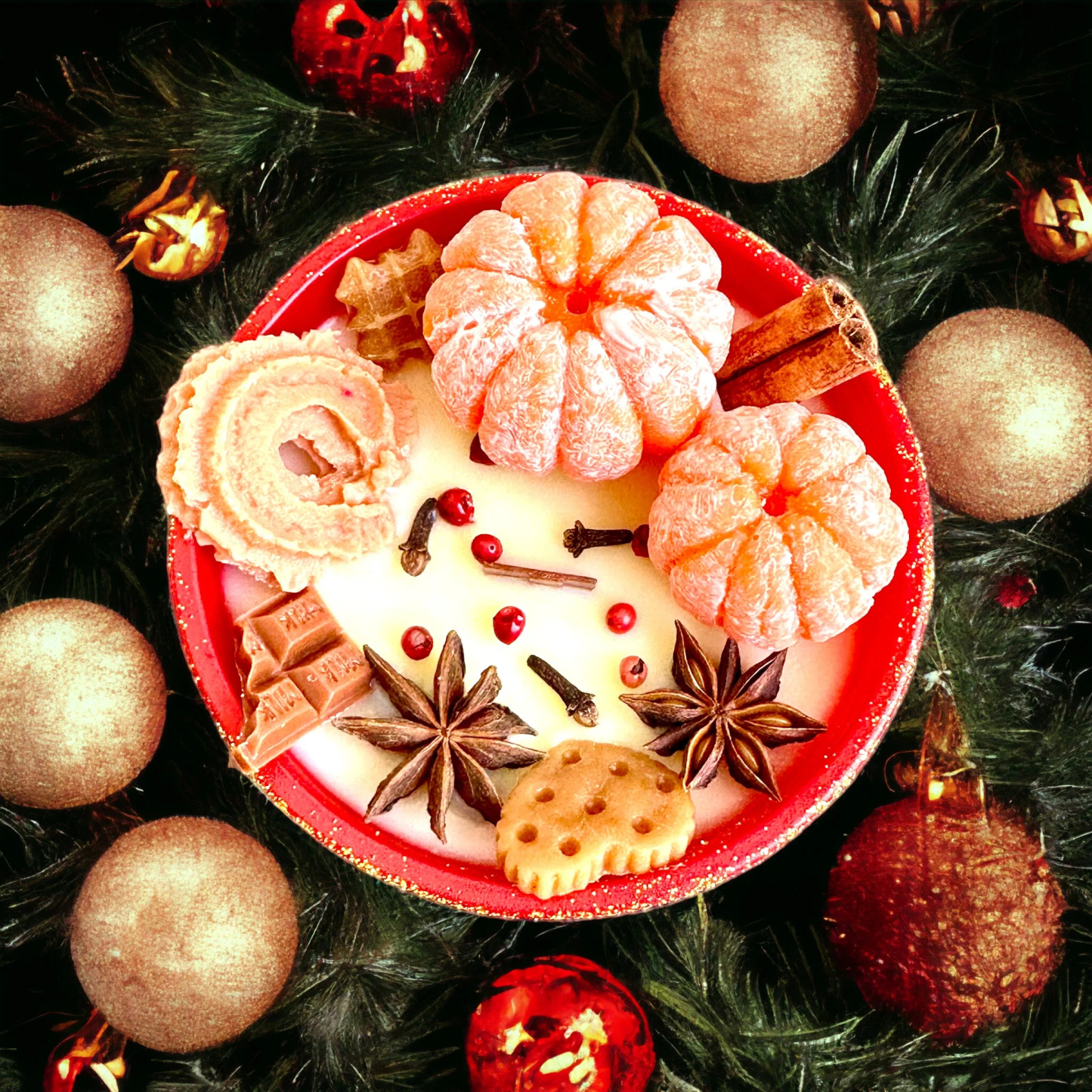 Luxury Christmas Spice Tangerine Candle