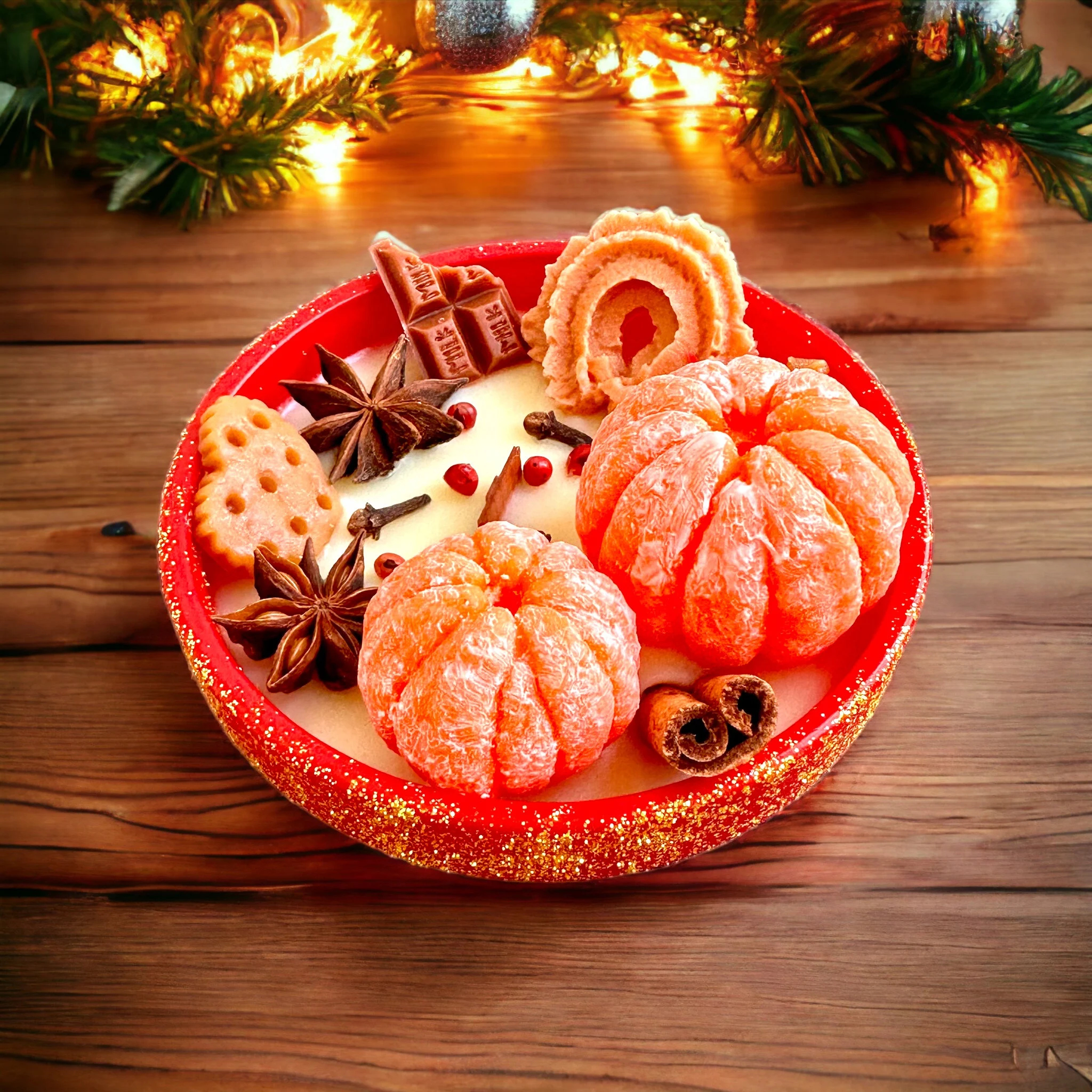 Luxury Christmas Spice Tangerine Candle