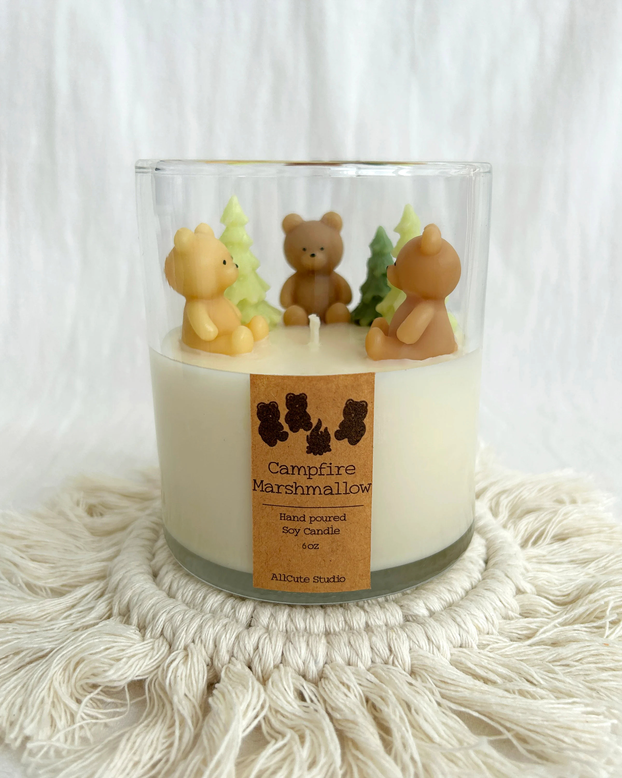 Campfire Bears Candle