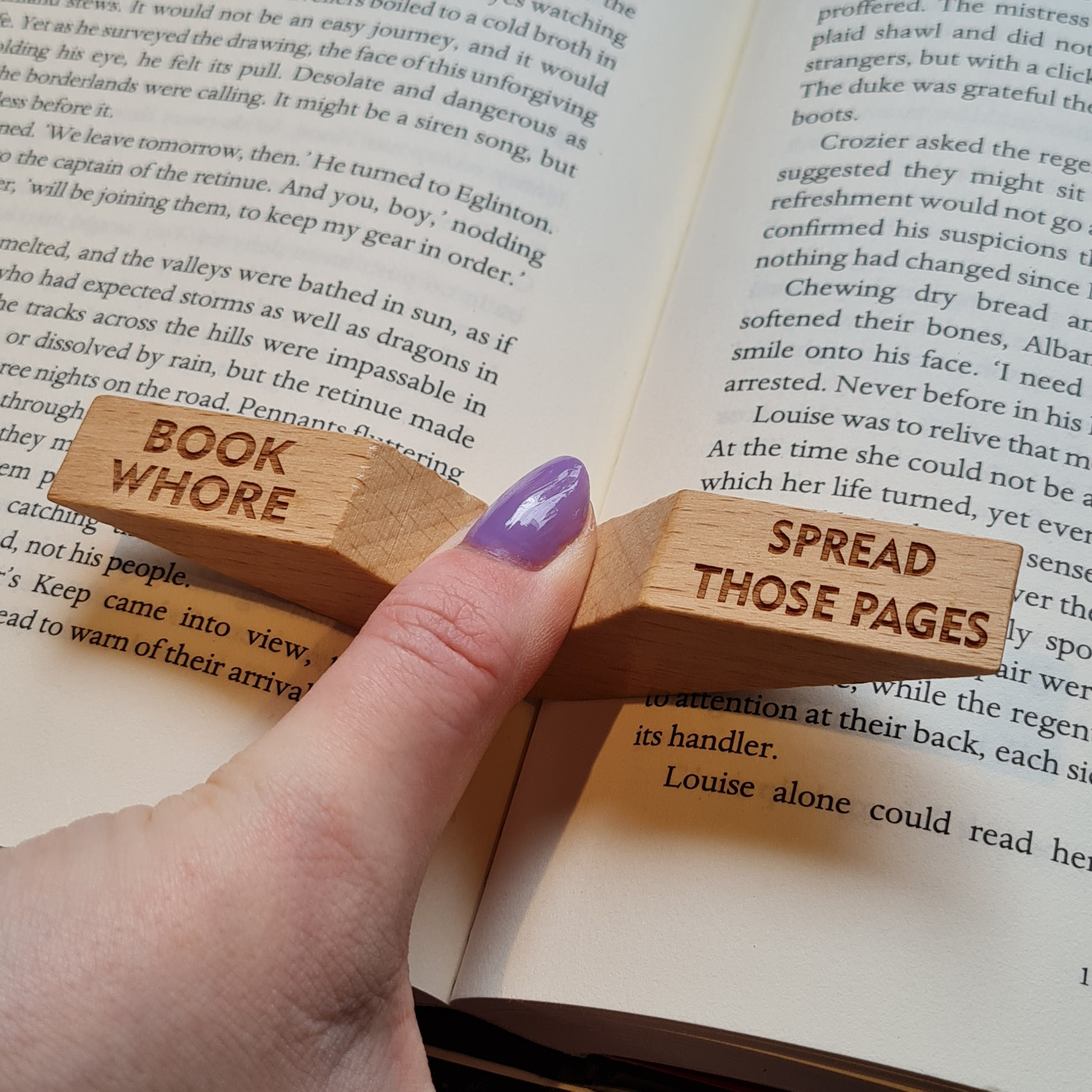 Book Whore - Smut Slut - Thumb Page Holder 