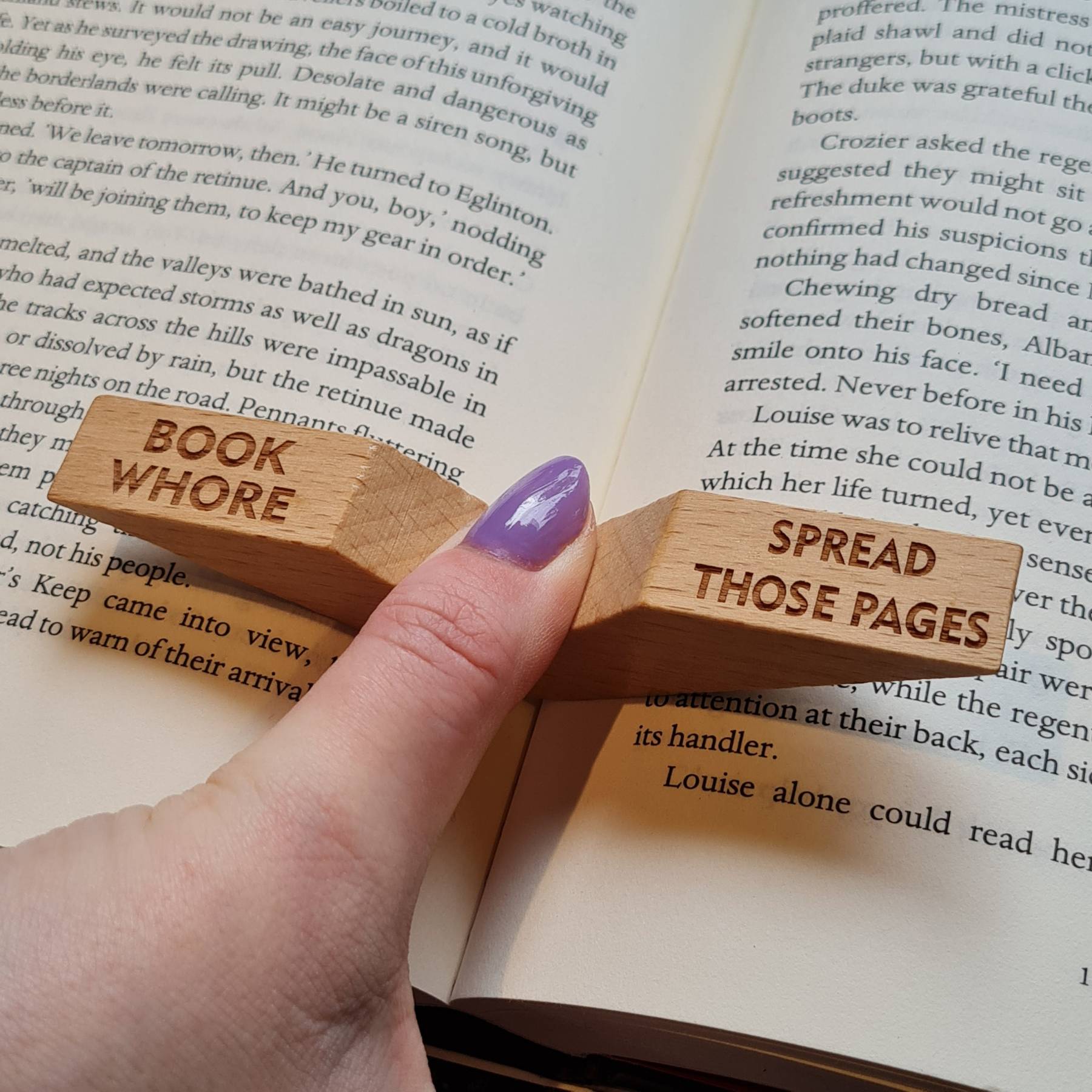 Book Whore - Smut Slut - Thumb Page Holder 