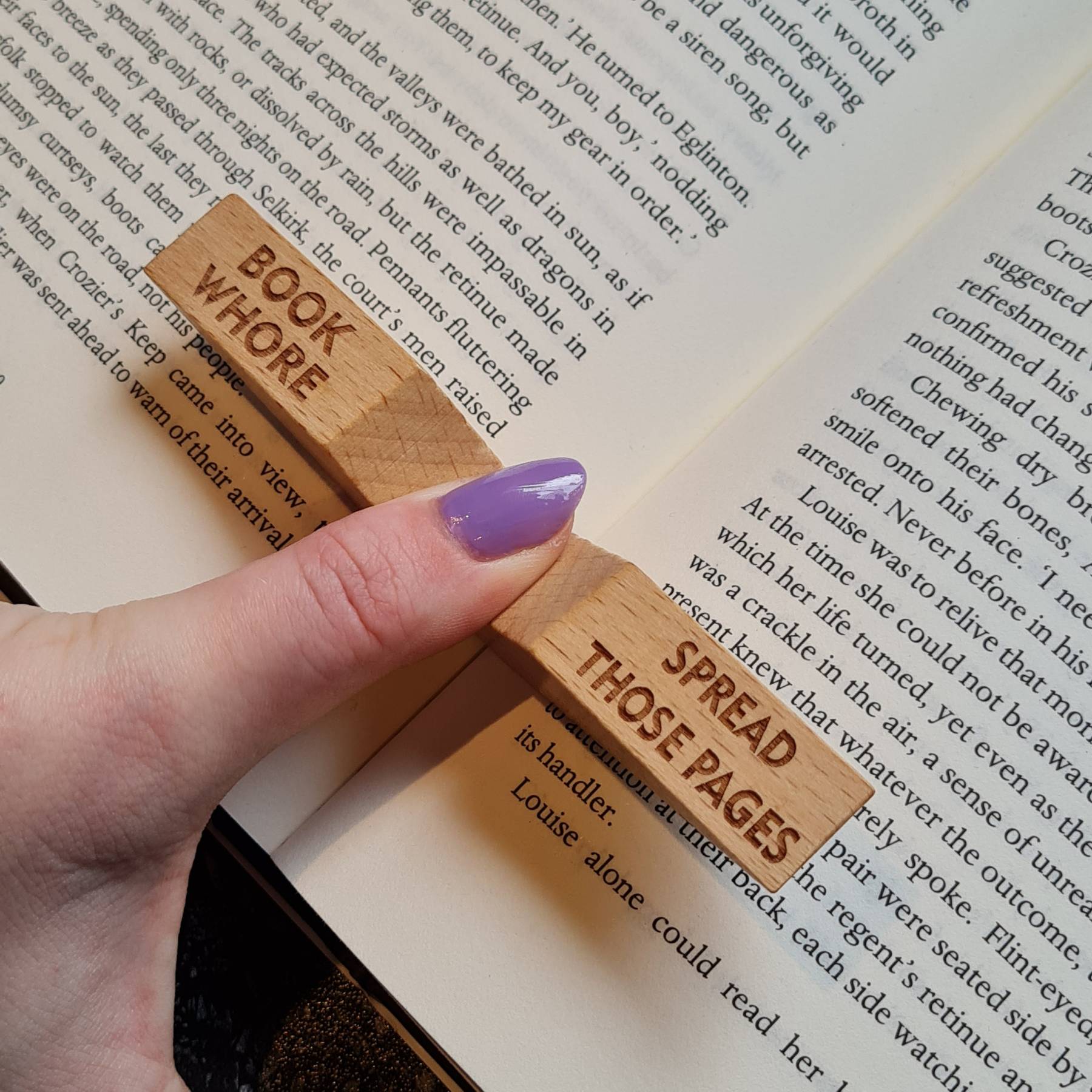 Book Whore - Smut Slut - Thumb Page Holder 