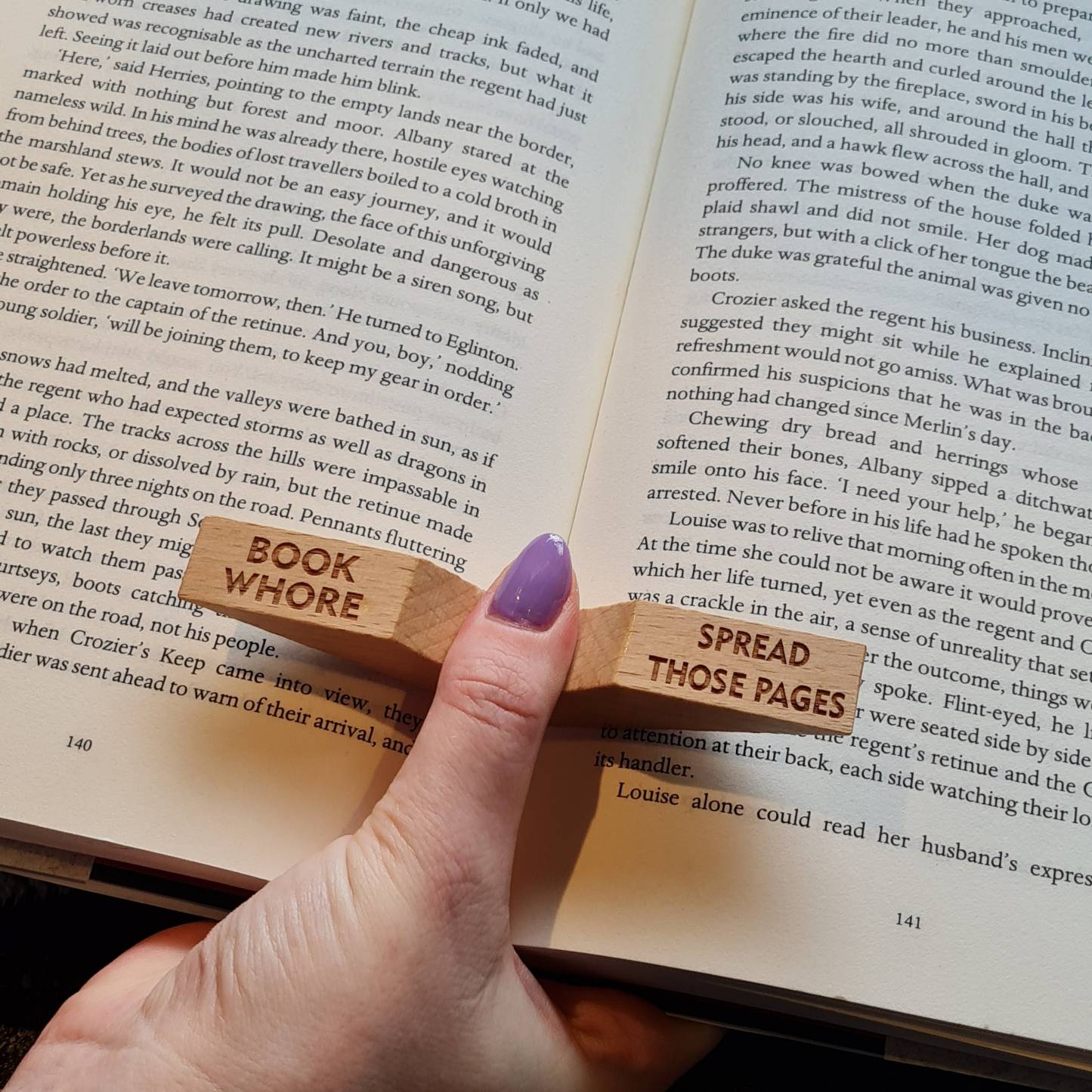Book Whore - Smut Slut - Thumb Page Holder 