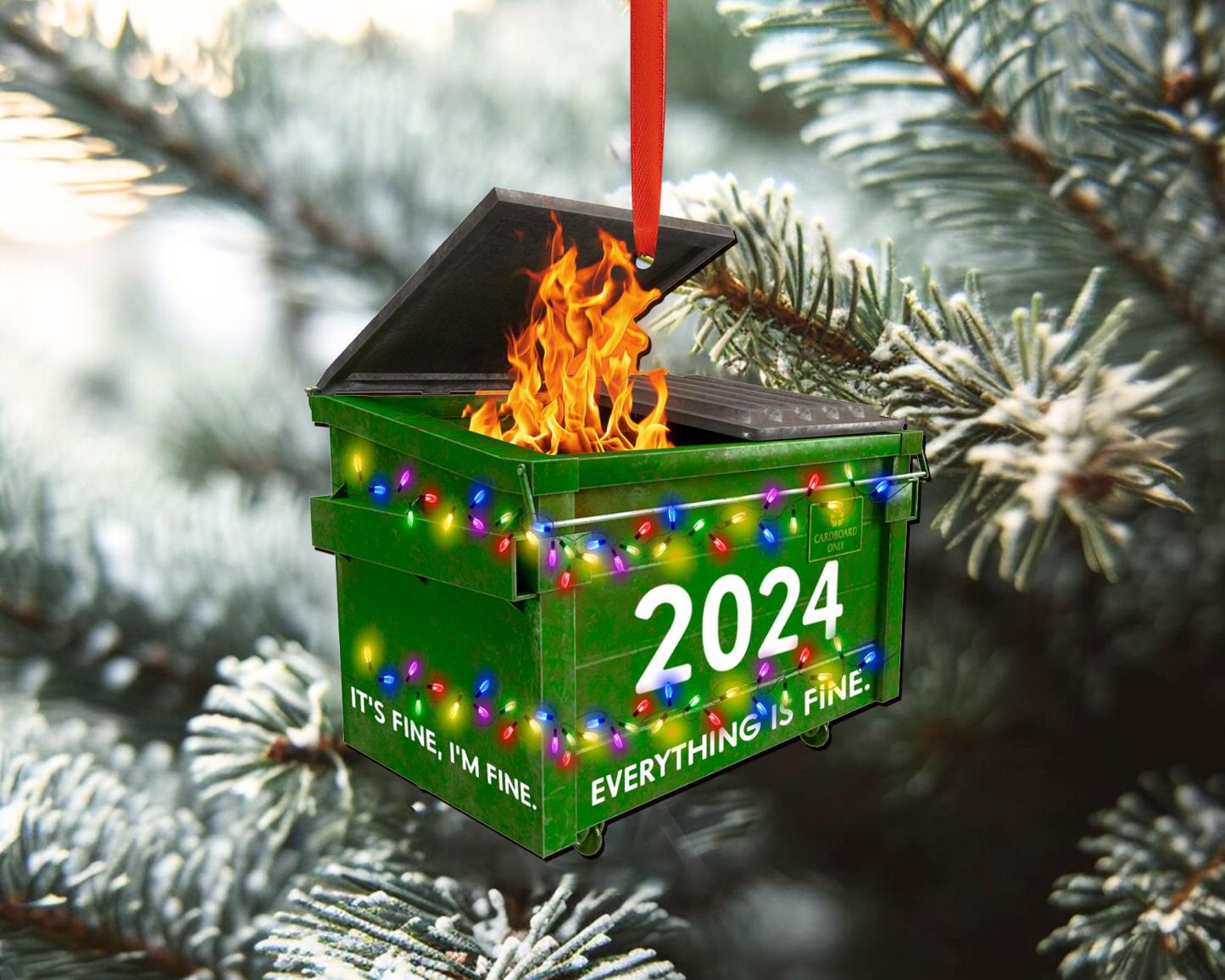 2024 Dumpster on Fire Ornament