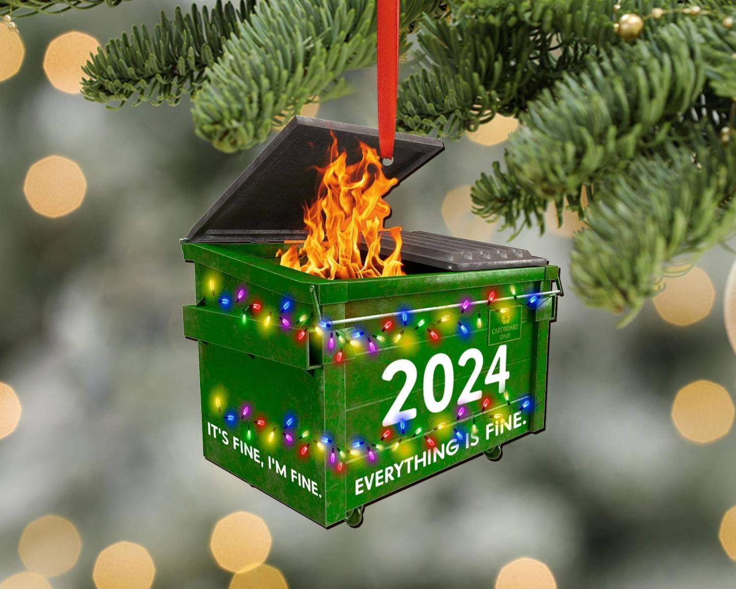 2024 Dumpster on Fire Ornament