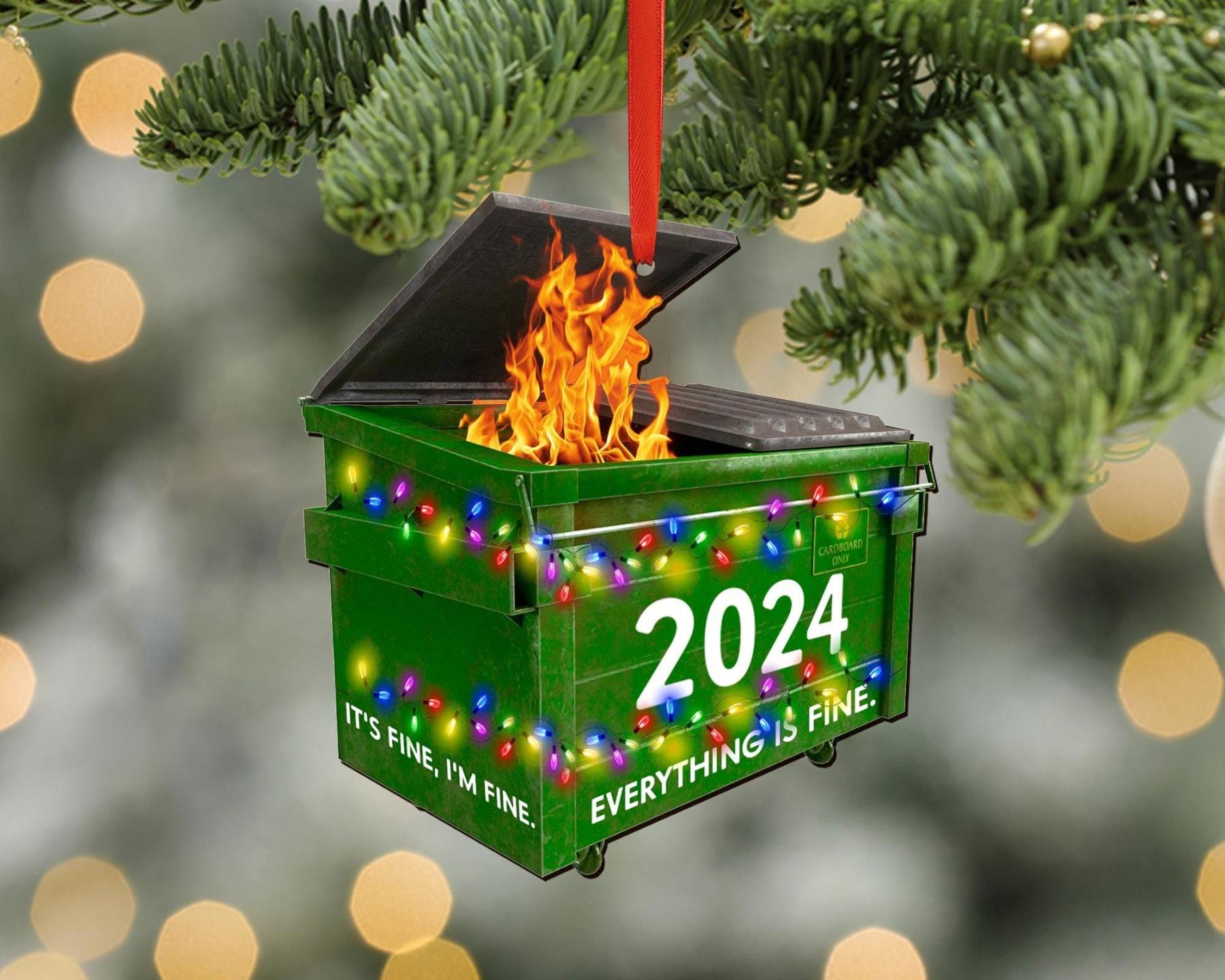 2024 Dumpster on Fire Ornament