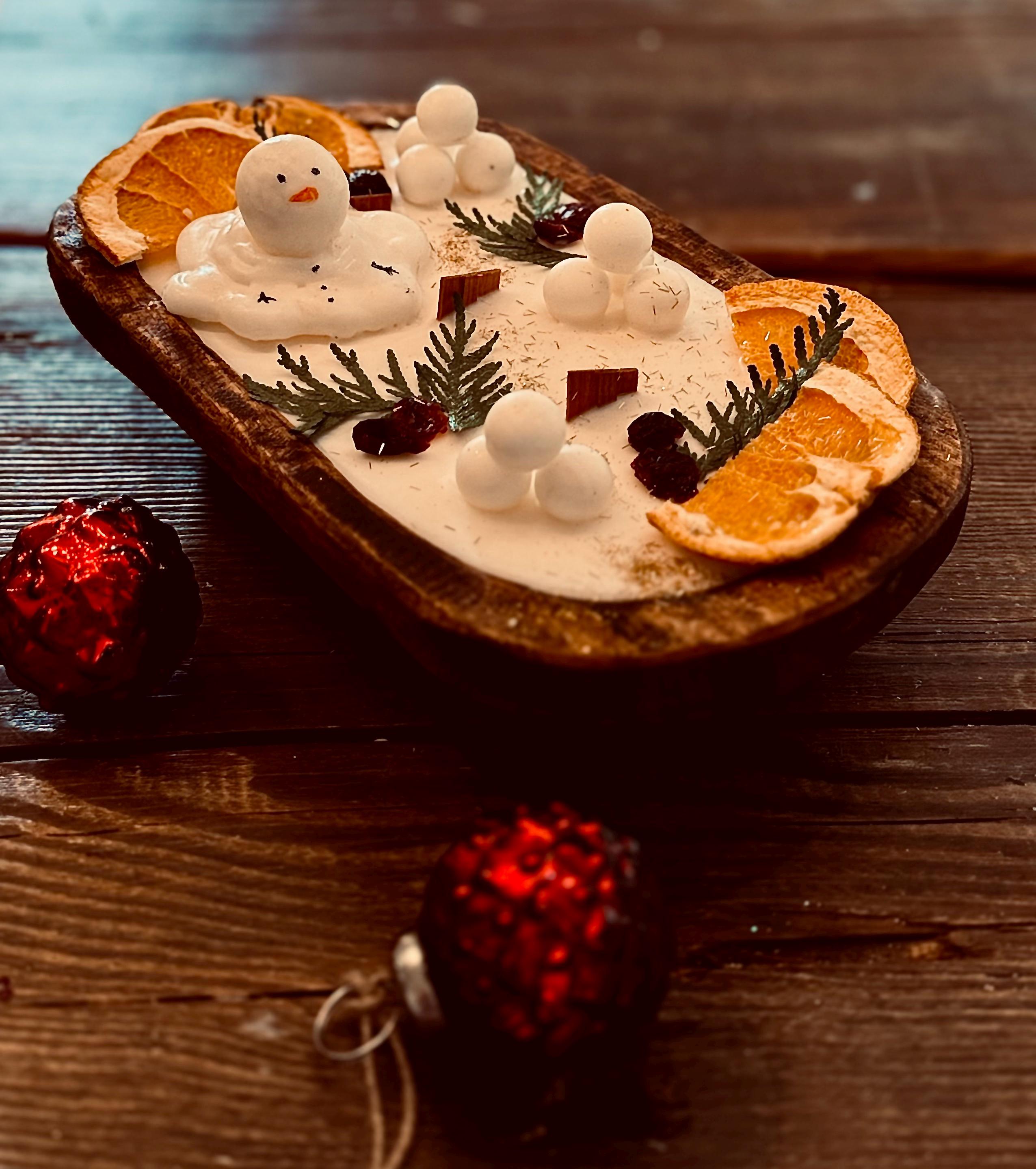 Christmas Dough Bowl Candle