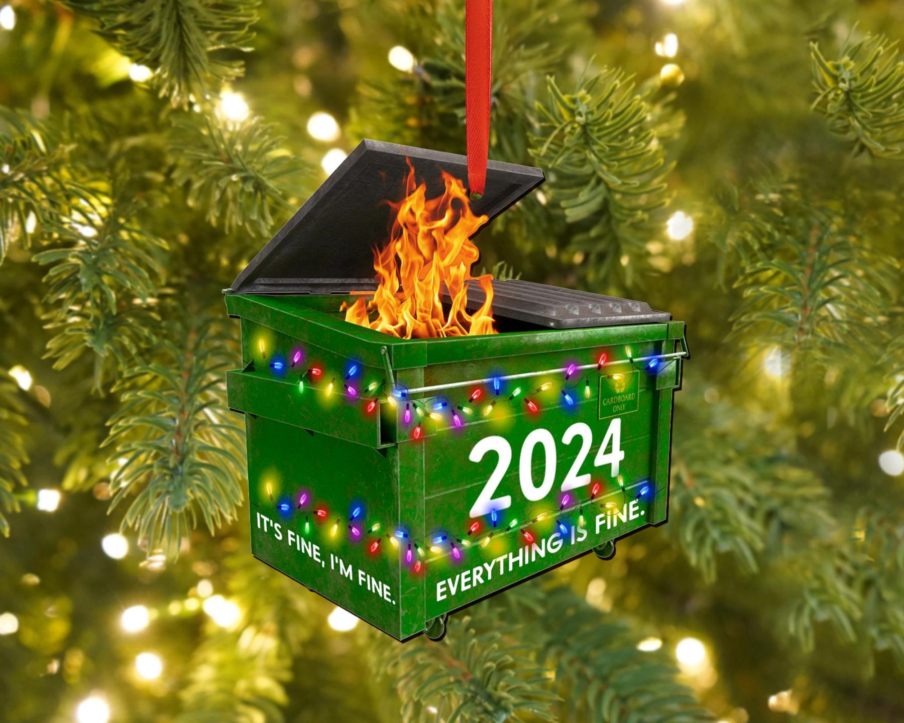 2024 Dumpster on Fire Ornament