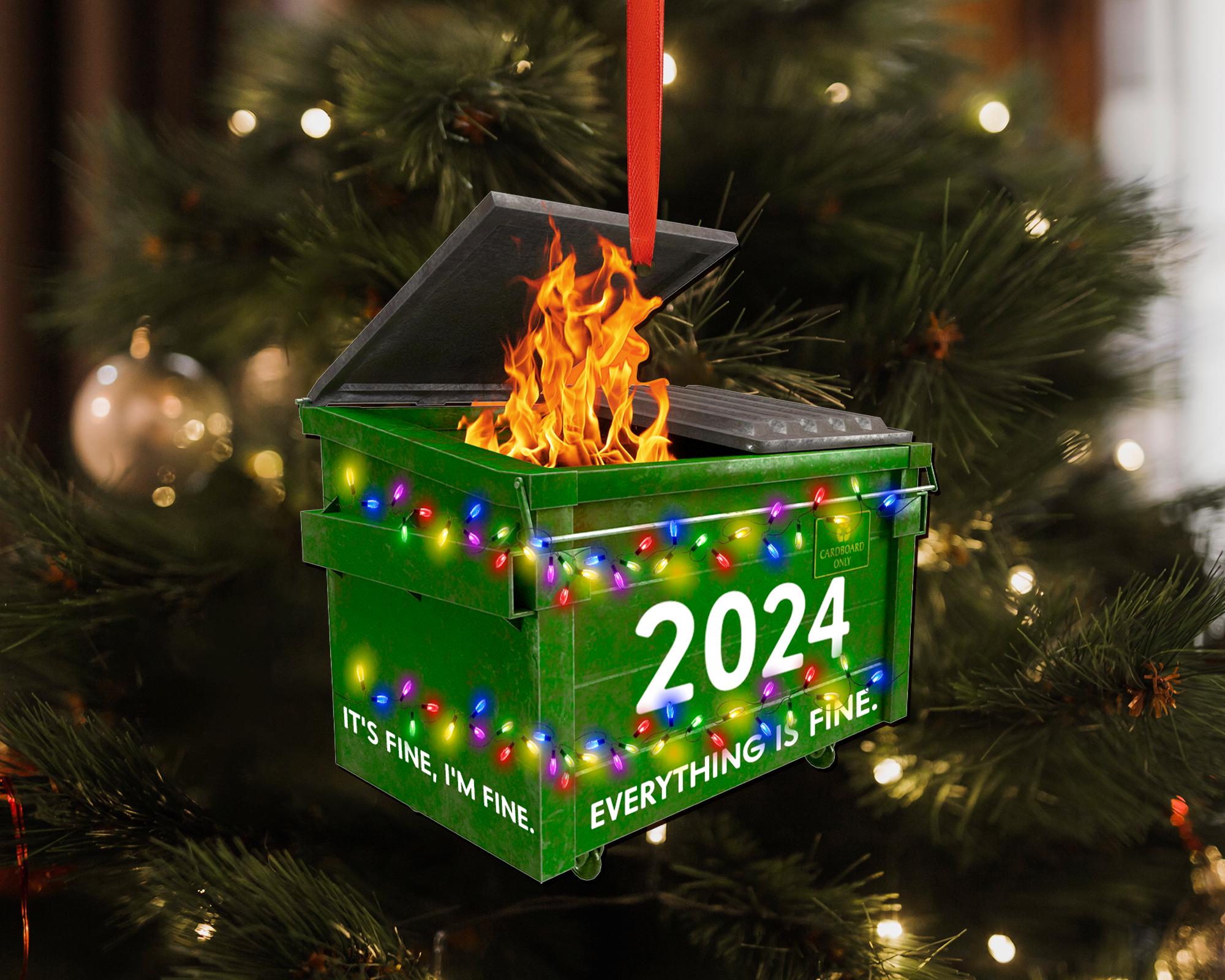 2024 Dumpster on Fire Ornament