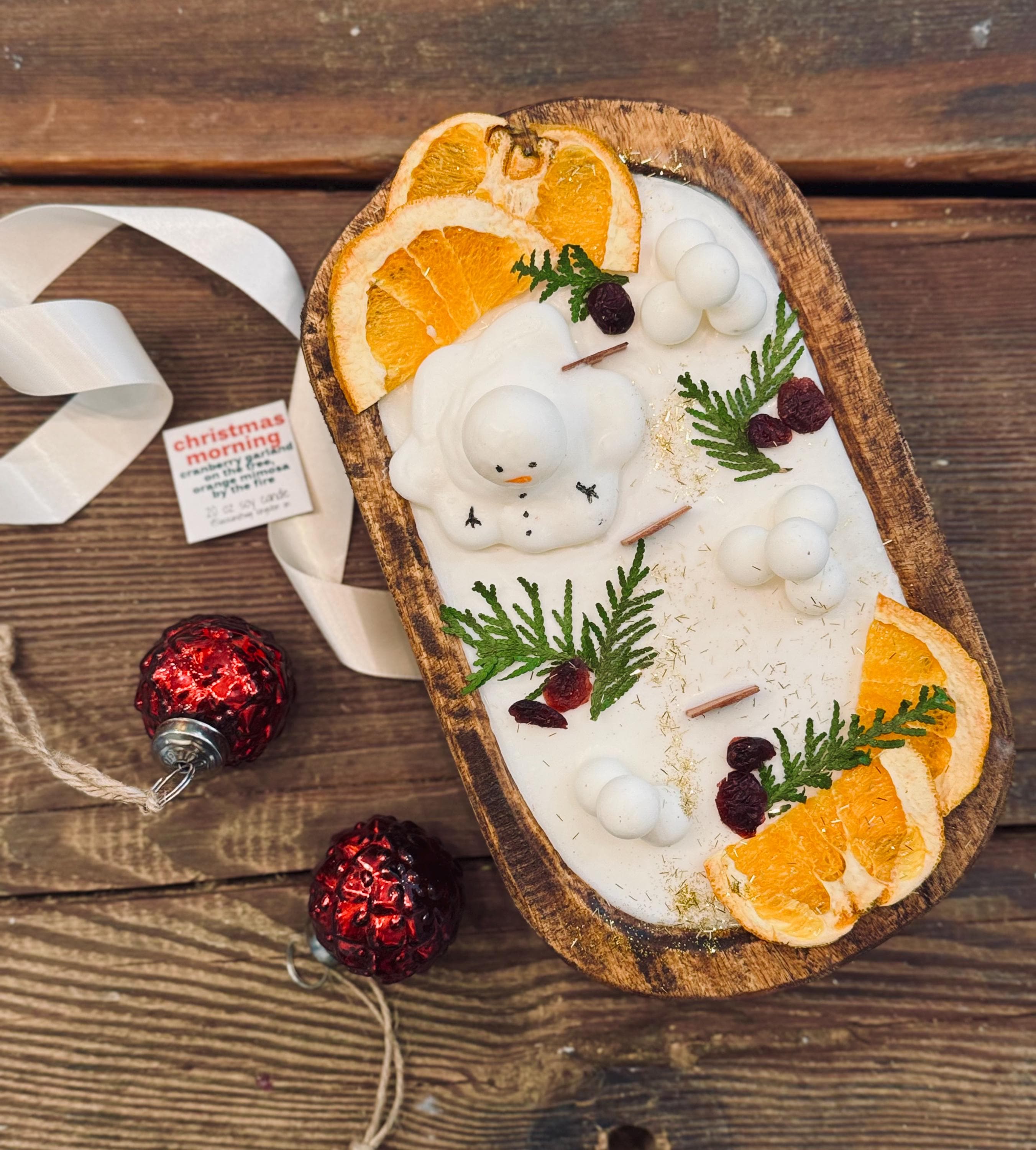 Christmas Dough Bowl Candle