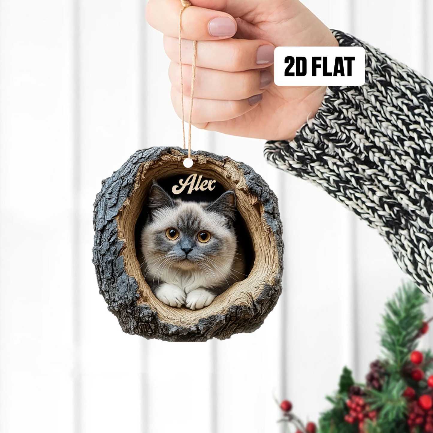 Personalized Cat Ornament